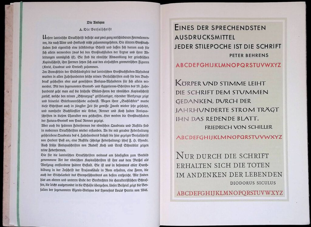 Kellner, Ernst: Kleine Stilgeschichte unserer gebräuchlichsten Druckschriften. Leipzig: Offizin Haag-Drugulin, 1939