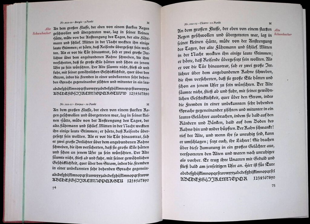 Die Schriftproben des Volkseigenen Betriebes Offizin Haag-Drugulin. Leipzig: Offizin Haag-Drugulin, 1953
