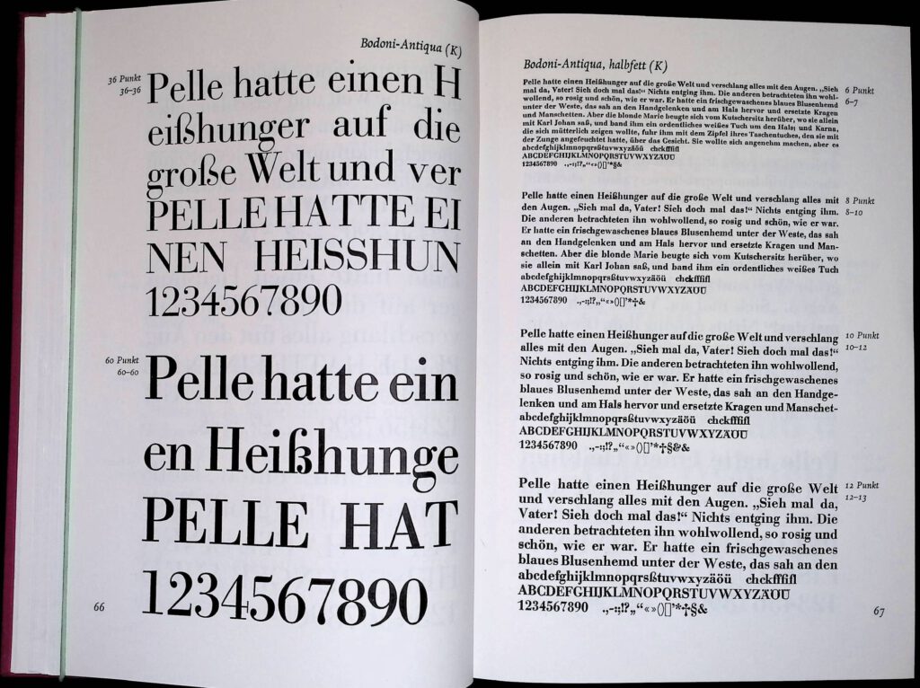 Schriftproben für den Bleisatz. Leipzig: Offizin Andersen Nexö, 1988